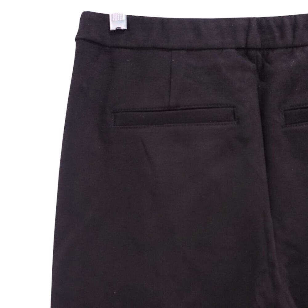 NWT Isaac Mizrahi Live! Faux Suede Straight Ankle Pants Sz 0 Black Pull On - Picture 6 of 11